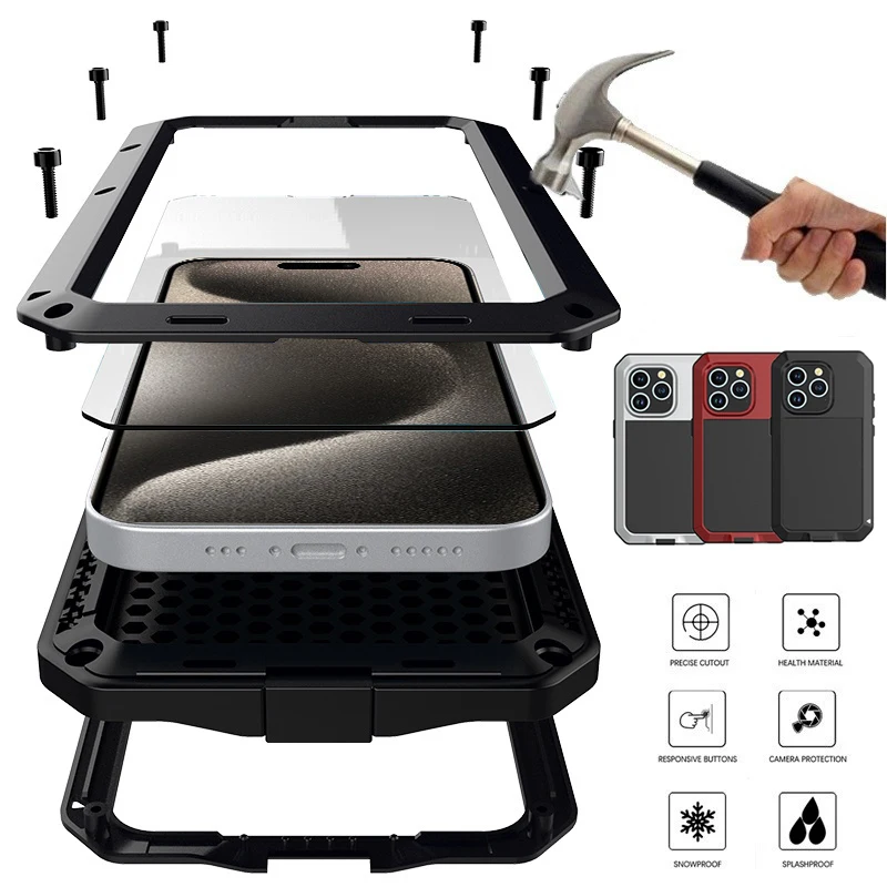 Heavy Duty 360 Full Body Protective Case - Case For iPhone 16e 15 14