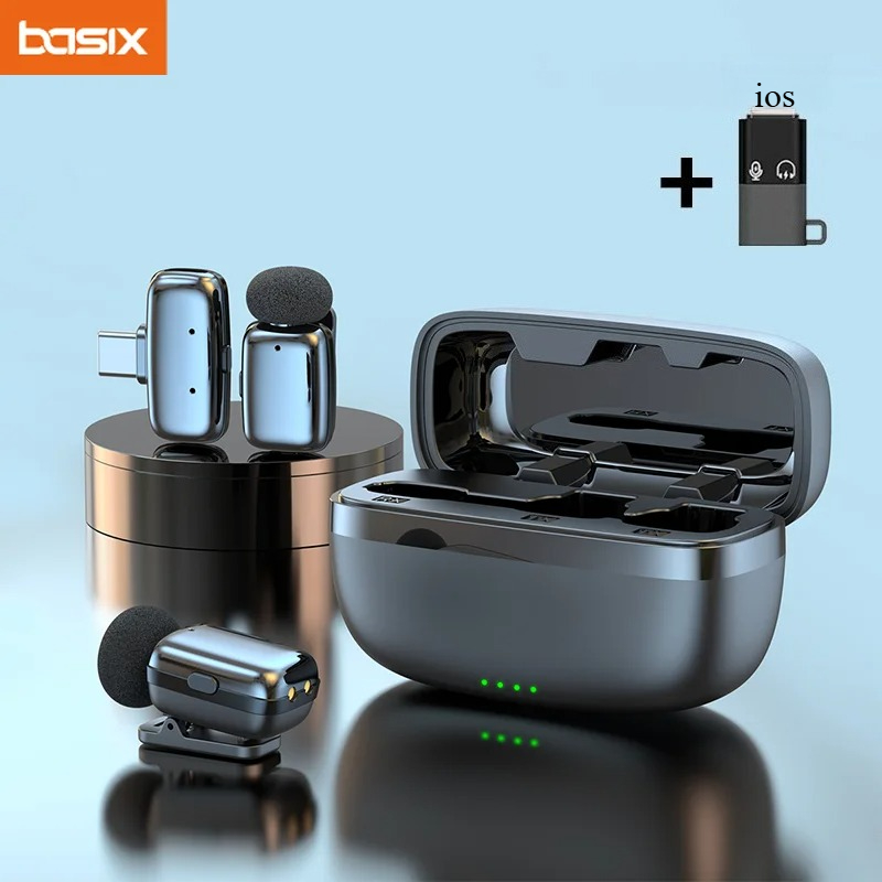 Phone Cases - Wireless Lavalier Microphone Set with Charging