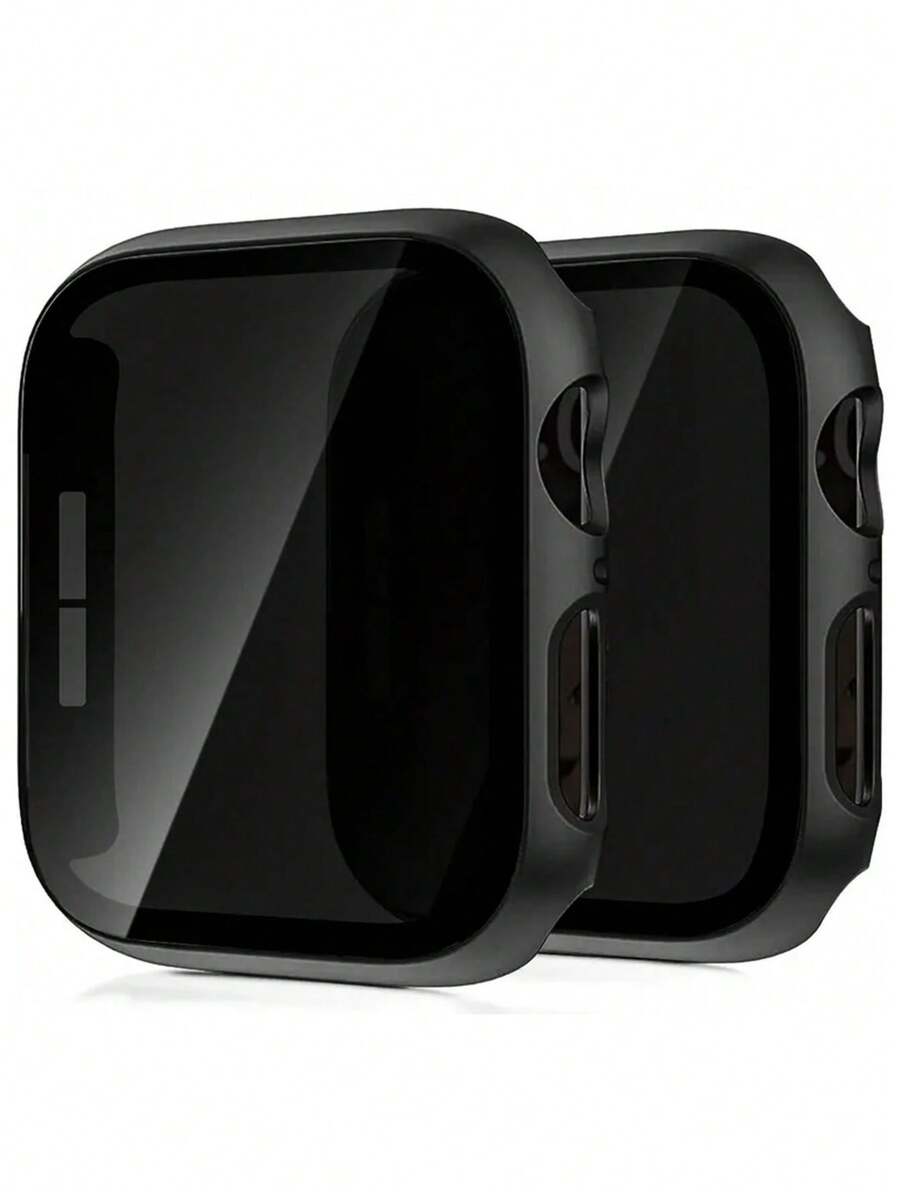 Anti Spy Privacy Glass Case - 2pcs Black Anti-Spy Privacy Screen Protector,