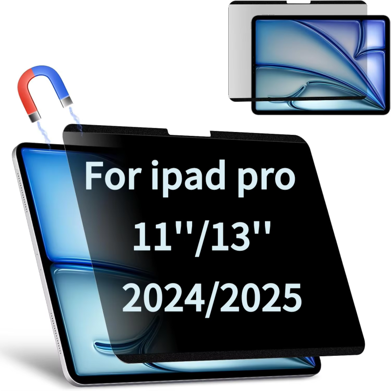 Matte Anti Glare Screen Protector - Magnetic Privacy Screen Protector for iPad