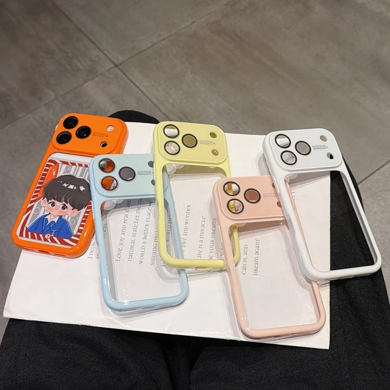 Clear Shockproof Bumper Case - Luxury Transparent Candy Acrylic Phone Case