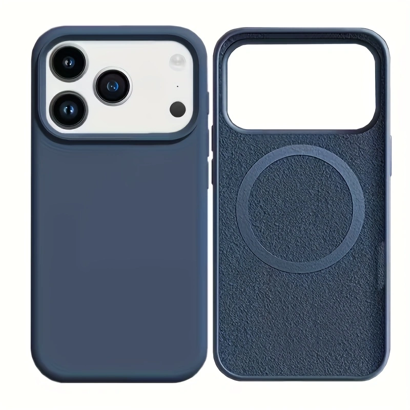 Liquid Silicone Magnetic Phone Case - Solid Color Liquid Silicone Magnetic Wireless