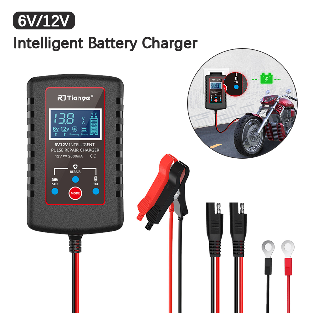 Chargers - Smart Battery Charger For Motorcycle Lawn