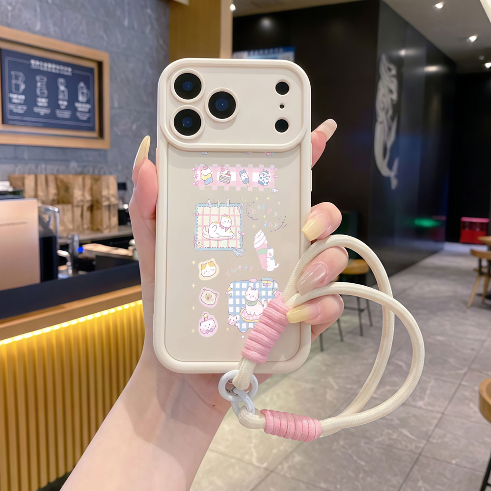 Cute Cartoon Wrist Strap Silicone Case - Wrist Strap Cartoon Cute Cat Lanyard