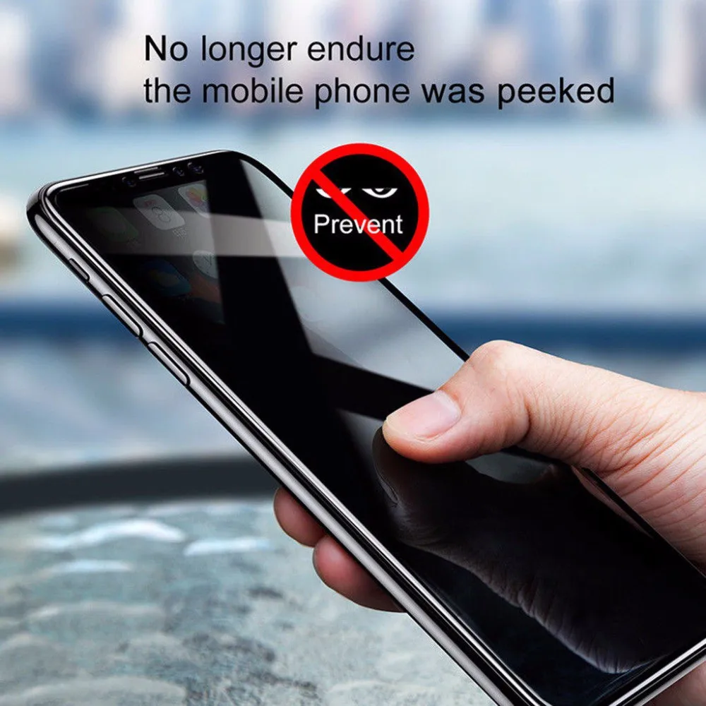 Anti Spy Privacy Glass Case - Anti-spy tempered glass screen protector for