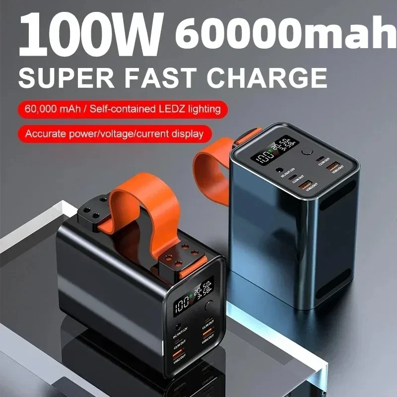 For Laptop 60000mAh 100W Porta - Power Banks review and price