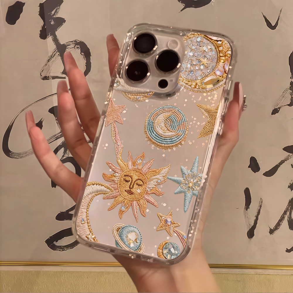 Creativity Stars Moon Clear Gl - Clear Shockproof Bumper Case review and price