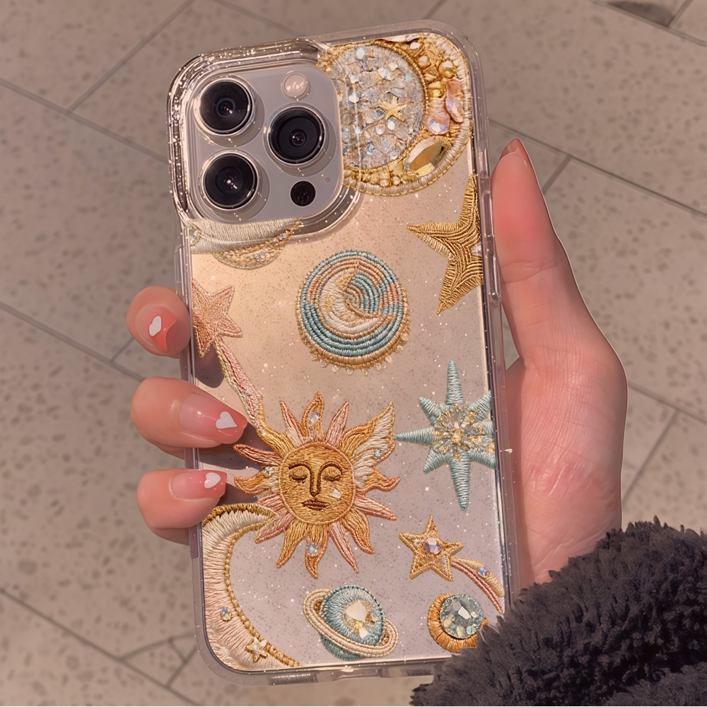 Creativity Stars Moon Clear Gl - Clear Shockproof Bumper Case review and price