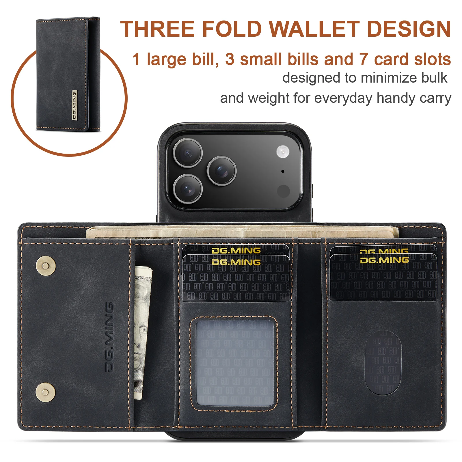 For New IPhone 17 Pro Max Air  - Leather Wallet Card Holder Phone Cover review and price