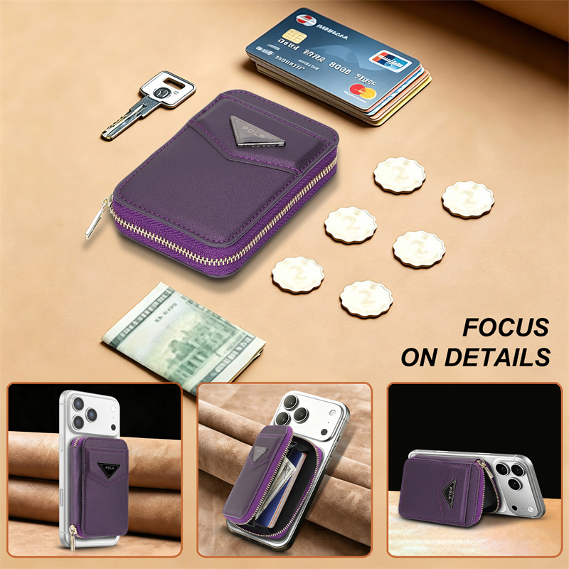 Zipper Wallet Card Holder Case - Leather Wallet Card Holder Phone Cover review and price