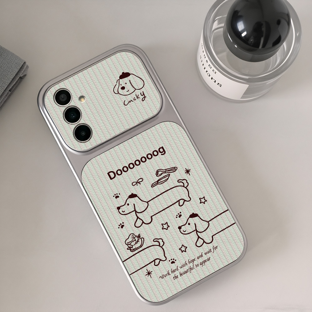 Cartoon Dachshund Phone Case F - Cute Cartoon Wrist Strap Silicone Case review and price