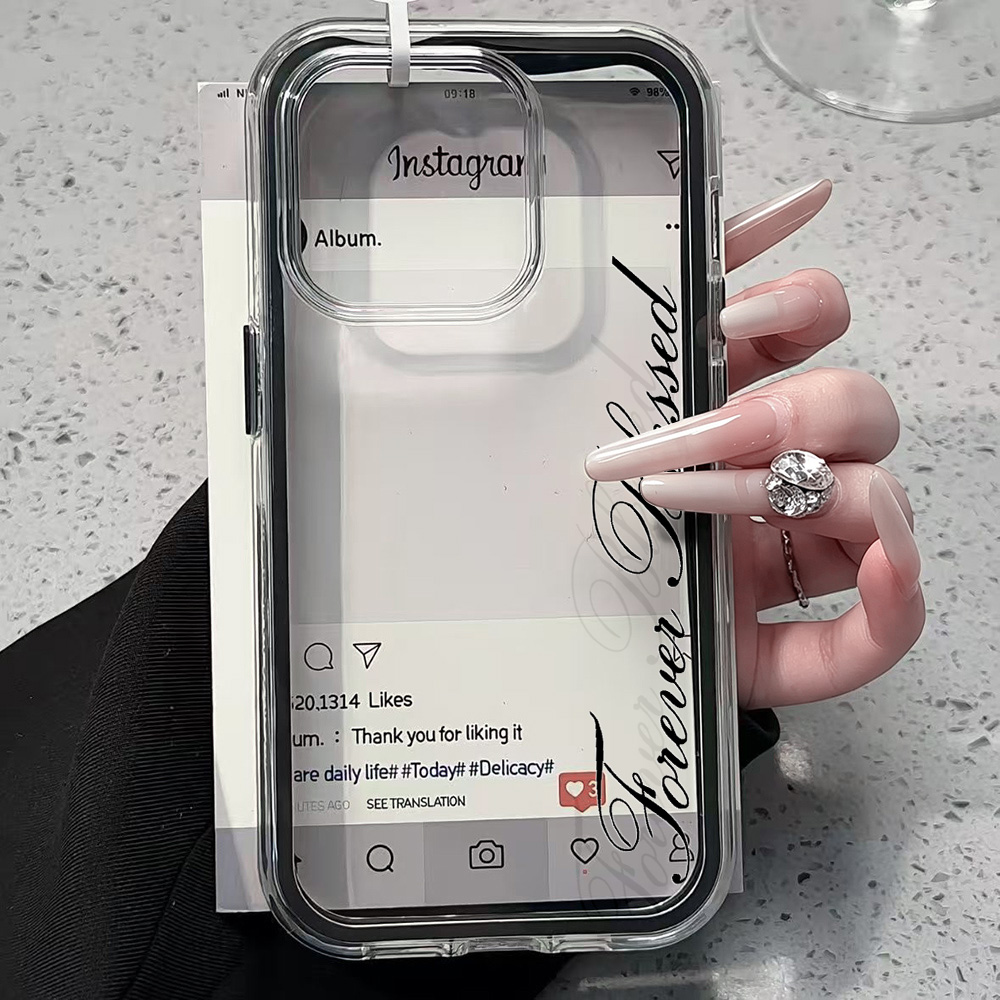 Forever Blessed Simple Clear P - Clear Shockproof Bumper Case review and price