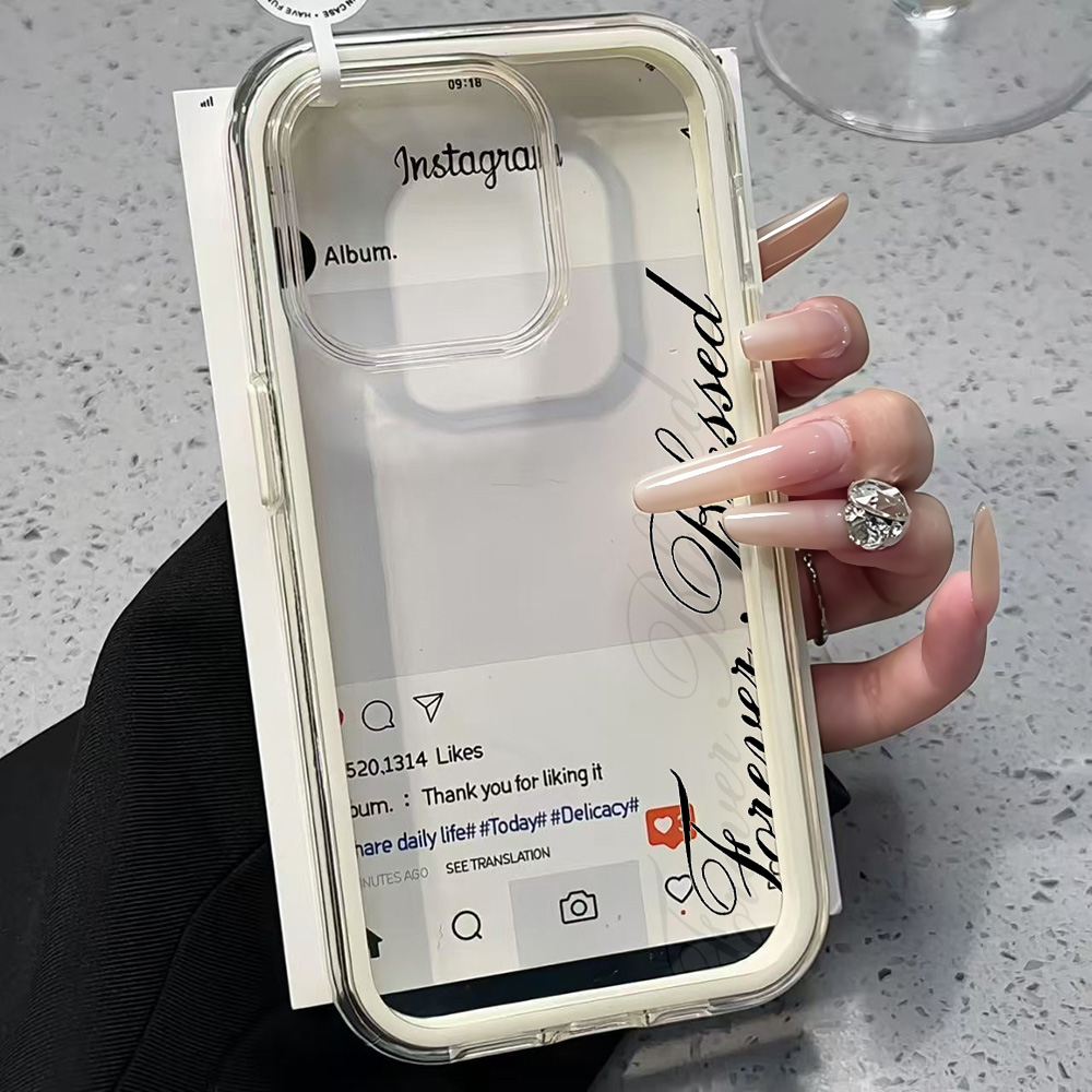 Forever Blessed Simple Clear P - Clear Shockproof Bumper Case review and price