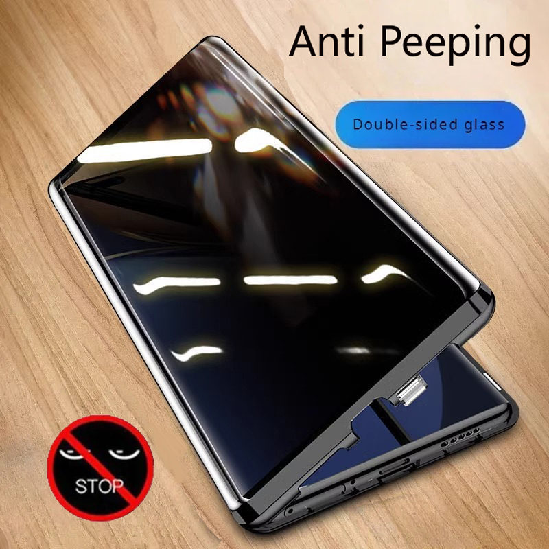 Metal Phone Case Double sided  - Anti Spy Privacy Glass Case review and price