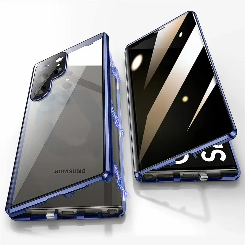 Metal Phone Case Double sided  - Anti Spy Privacy Glass Case review and price