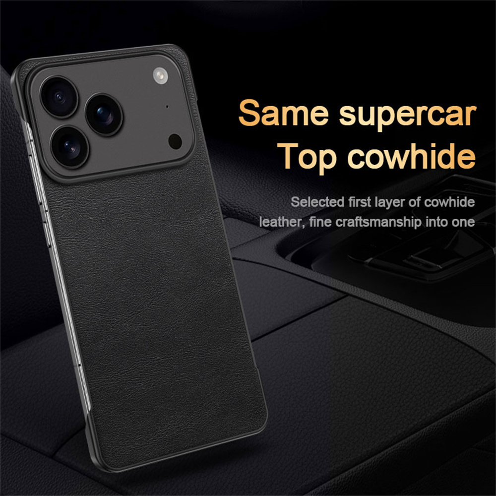 Classic Leather Ultra Thin PC  - Ultra Thin Frameless Phone Cover review and price