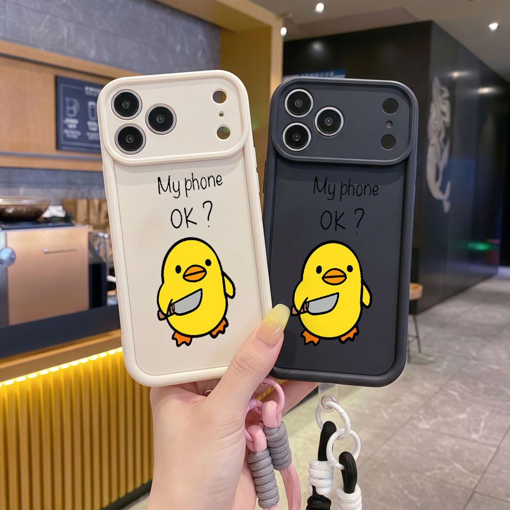 Cute Cartoon Duck Wrist Strap  - Cute Cartoon Wrist Strap Silicone Case review and price
