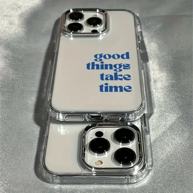 Good Things Take Time Lens Fra - Clear Shockproof Bumper Case review and price