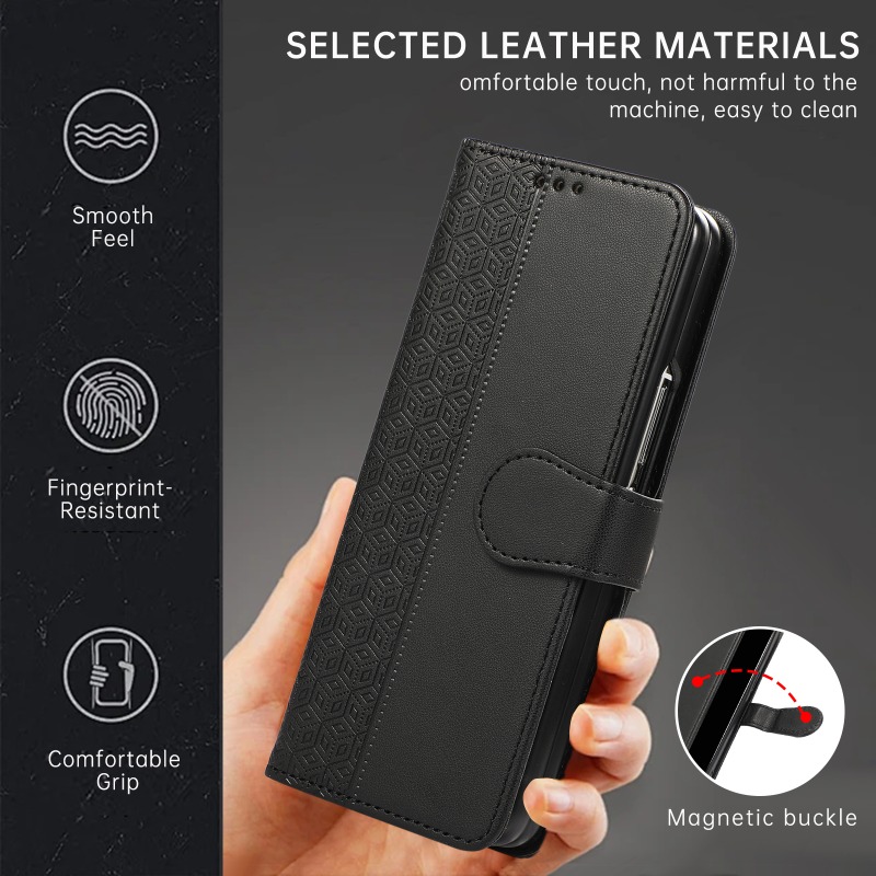 Leather Flip Phone Case for Sa - Leather Wallet Card Holder Phone Cover review and price
