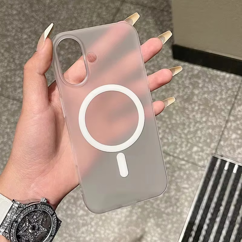 For Magsafe Matte Transparent  - Clear Shockproof Bumper Case review and price
