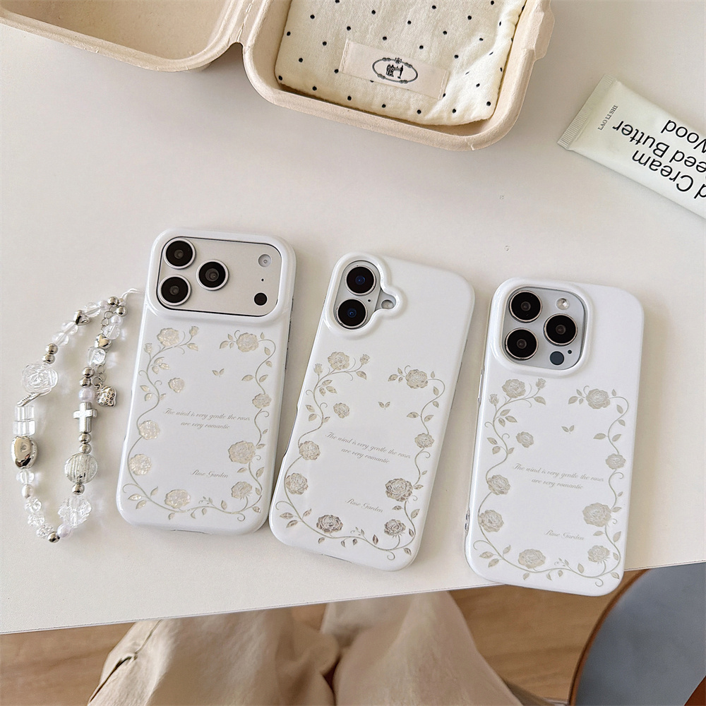 Vintage Silver Rose Garden Pho - Vintage Floral Pattern Soft Case review and price