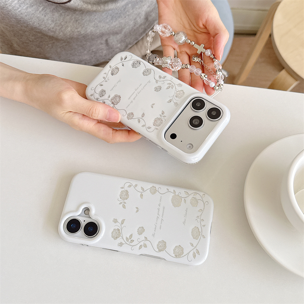 Vintage Silver Rose Garden Pho - Vintage Floral Pattern Soft Case review and price