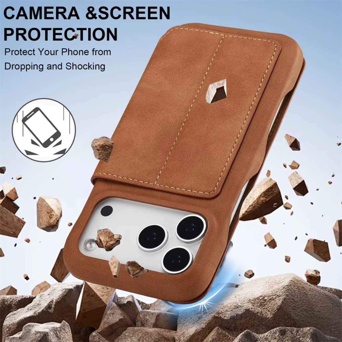 Leather Wallet Magnetic Flip C - Leather Wallet Card Holder Phone Cover review and price