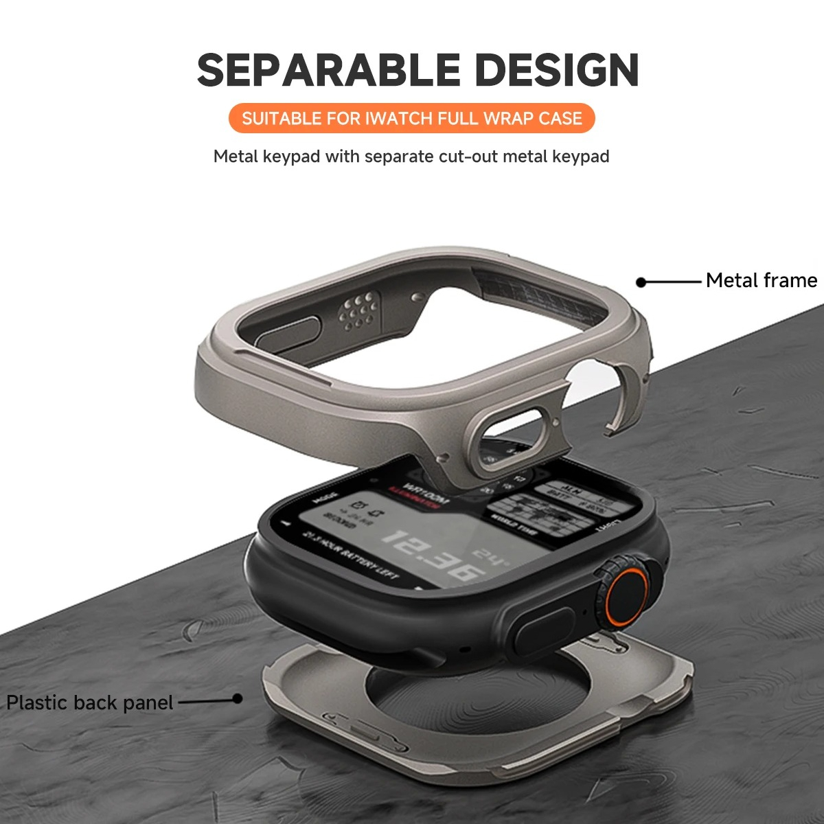 Metal Case for Apple Watch 49m - Metal Bumper Aluminum Frame Case review and price