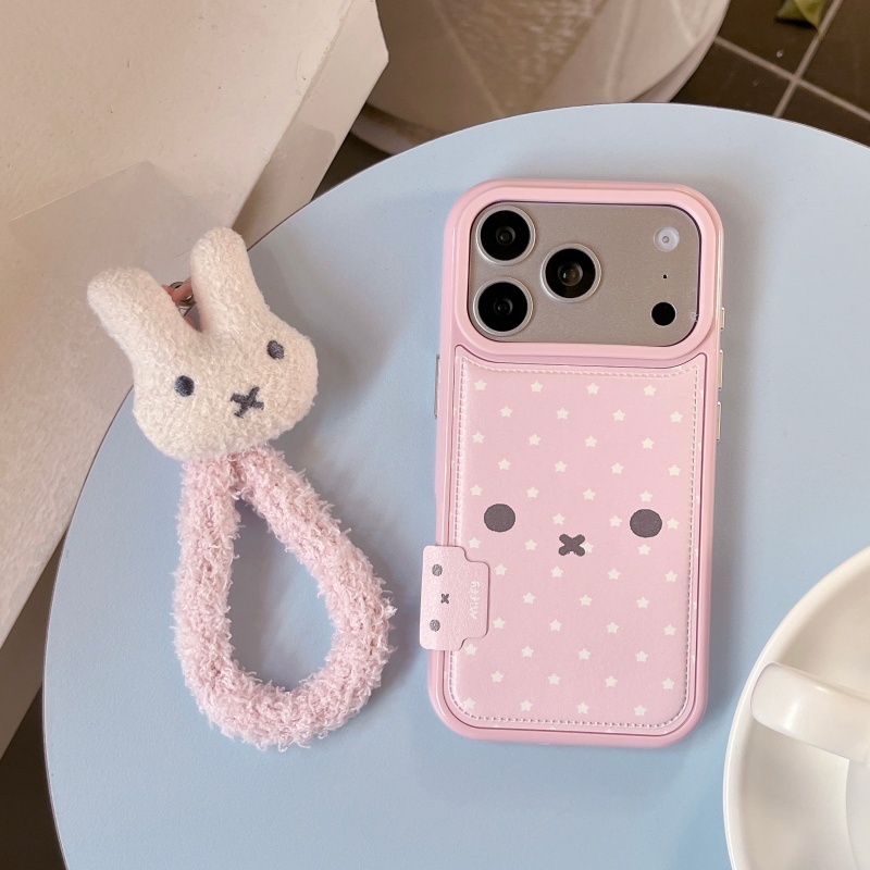 Kawaii Cute Cartoon Pink Miffy - Cute Cartoon Wrist Strap Silicone Case review and price