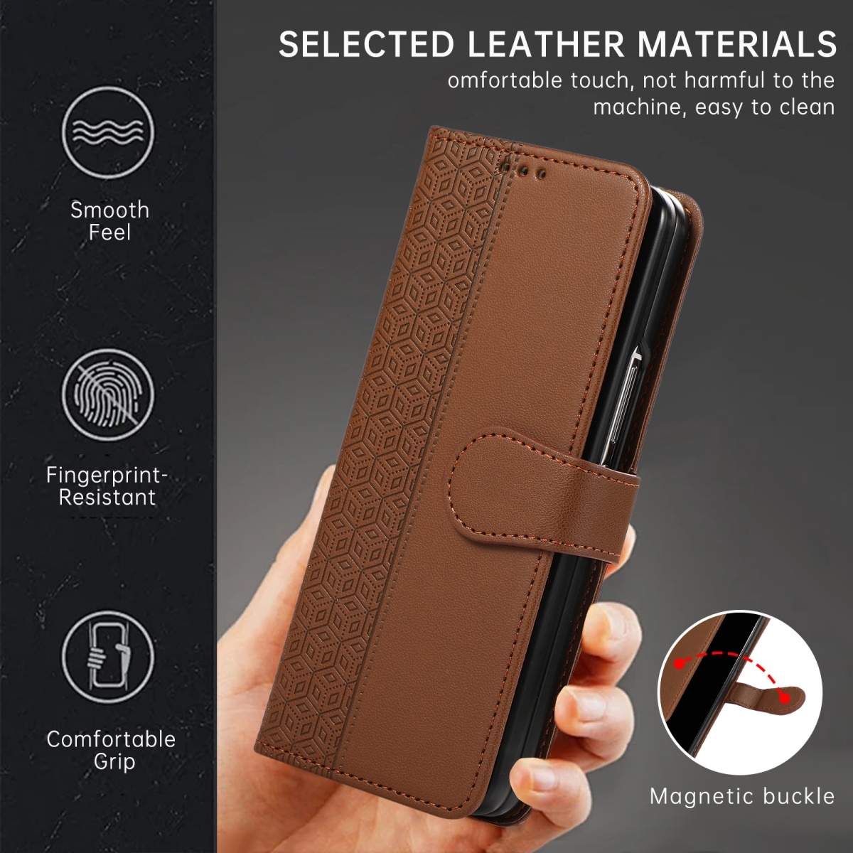 Flip Leather Wrist Strap Phone - Leather Wallet Card Holder Phone Cover review and price