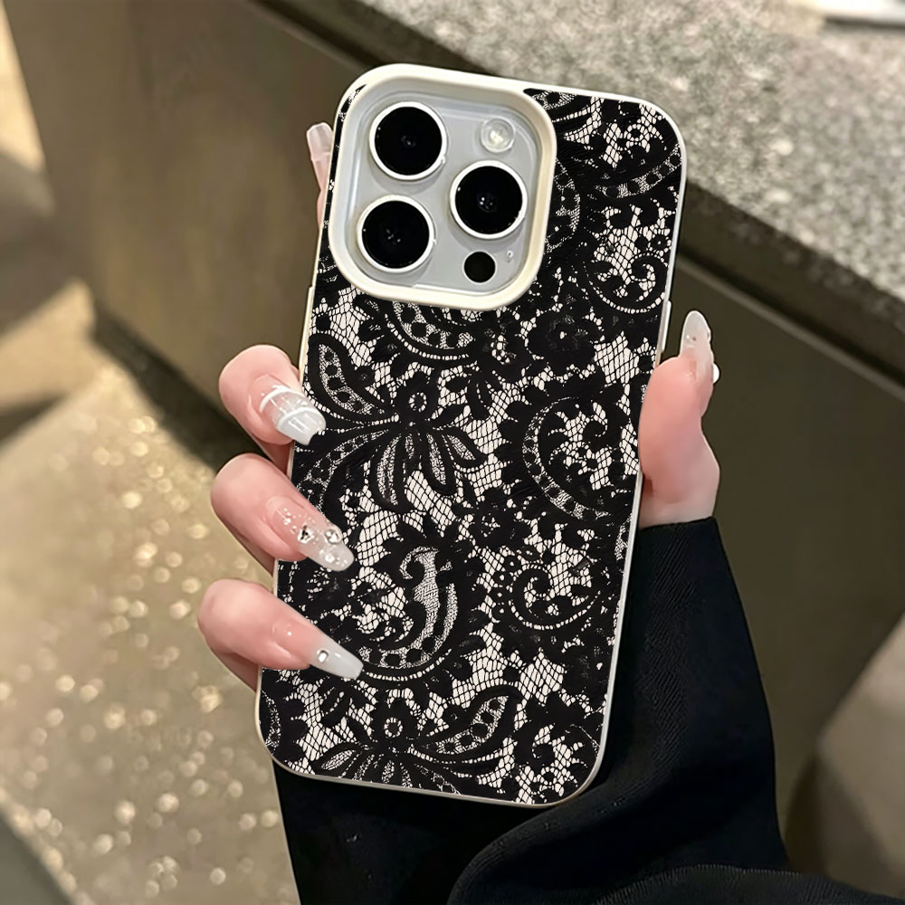 Black Vintage Floral Lace Lych - Vintage Floral Pattern Soft Case review and price