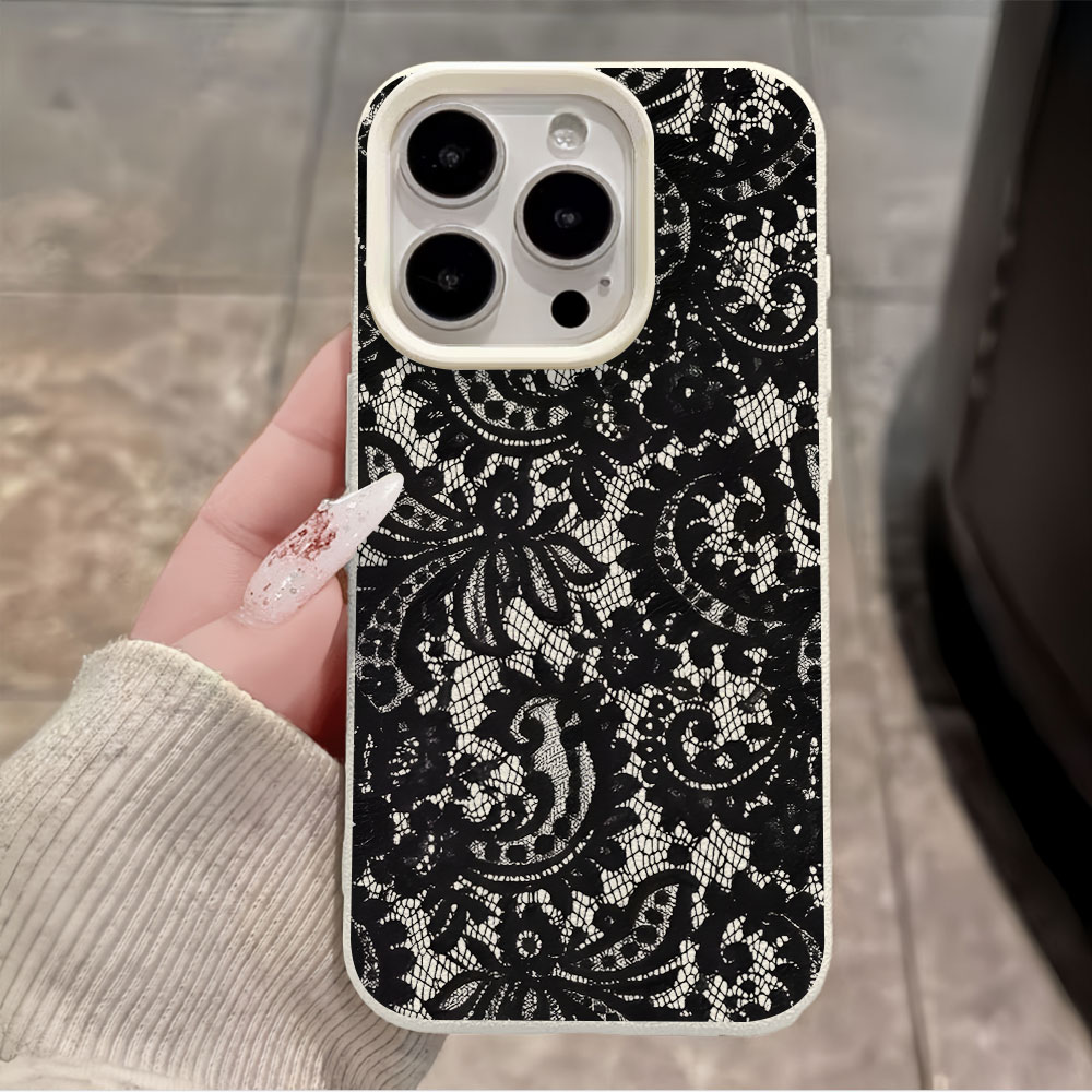 Black Vintage Floral Lace Lych - Vintage Floral Pattern Soft Case review and price